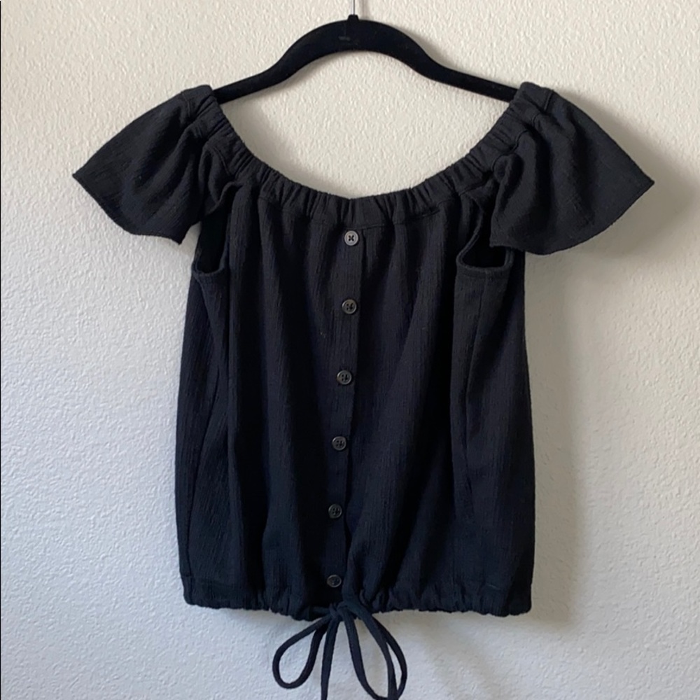 Madewell off-shoulder button top size XS - Picture 2 of 6